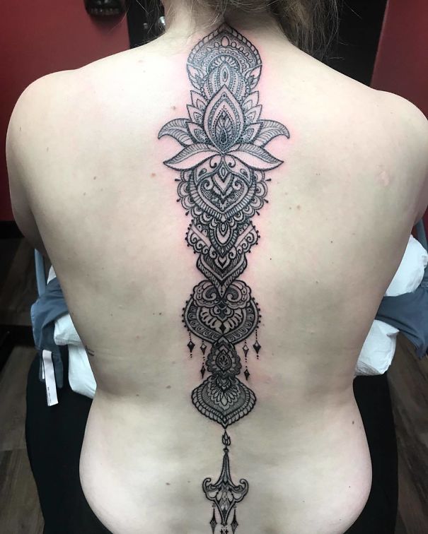 Spine Tattoo Design