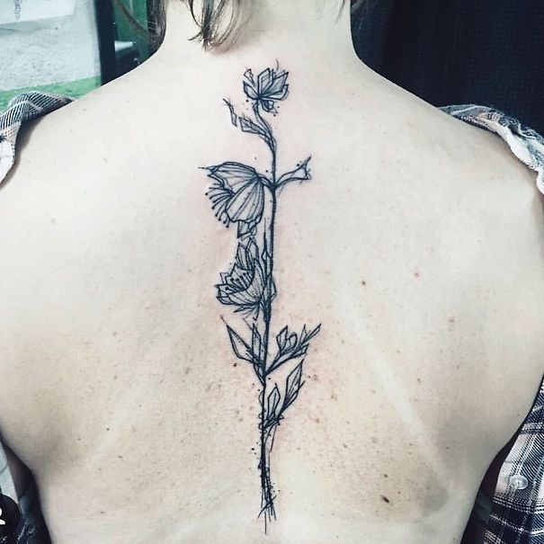 Spine Tattoo Design