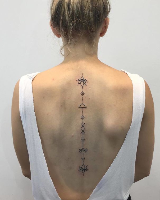 Spine Tattoo Design
