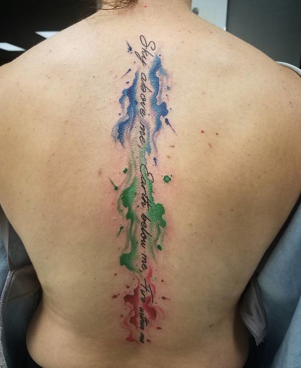 Spine Tattoo Design
