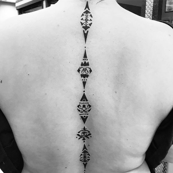 Spine Tattoo Design