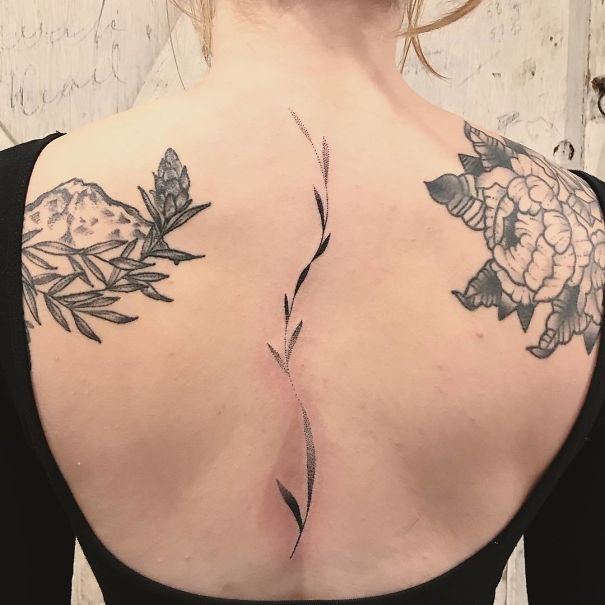 Spine Tattoo Design