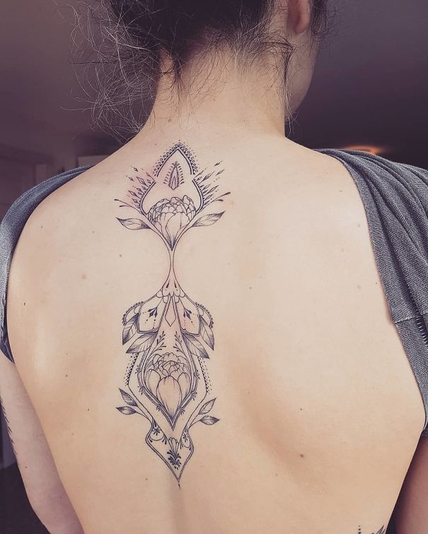 Spine Tattoo Design