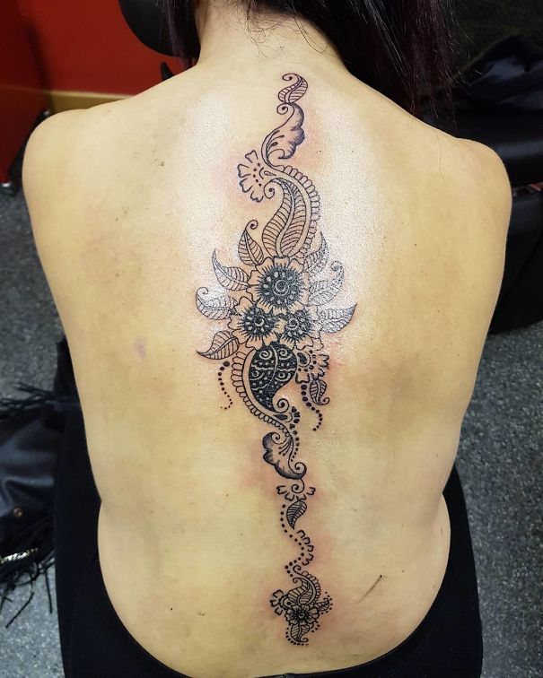 Spine Tattoo Design
