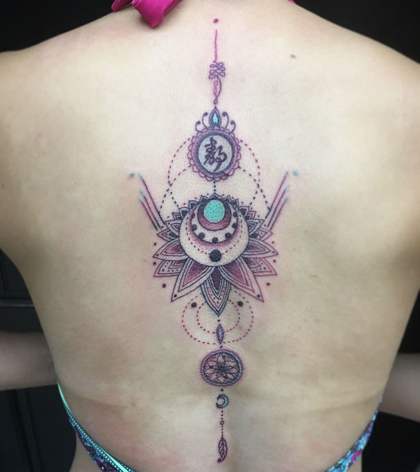 Spine Tattoo Design