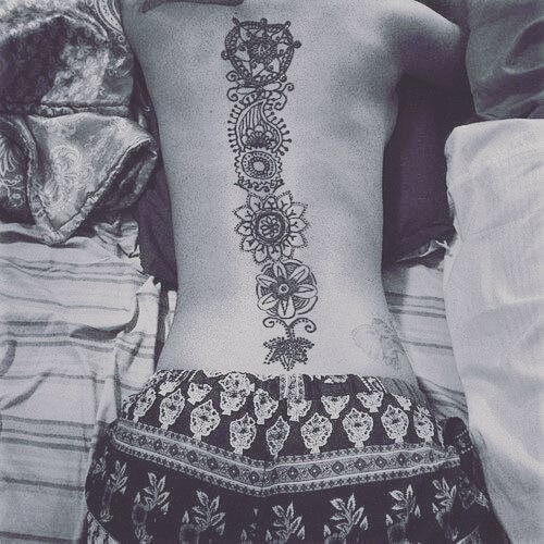 Spine Tattoo Design