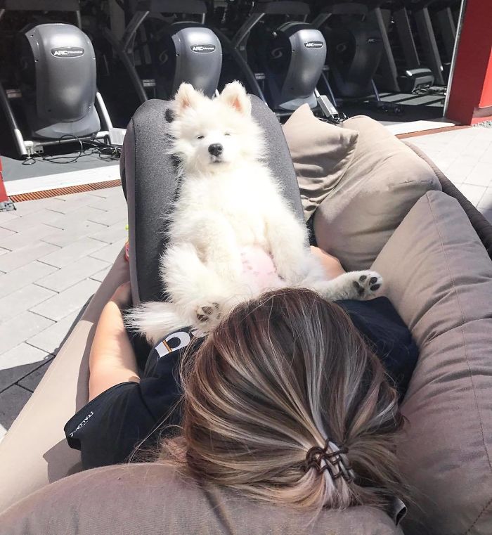 Throwback To When I Used To Fit In Momma’s Lap And Took A Nap While Tanning My Pinky Tummy