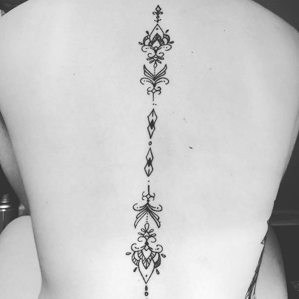 Spine Tattoo Design
