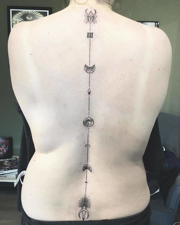 Spine Tattoo Design