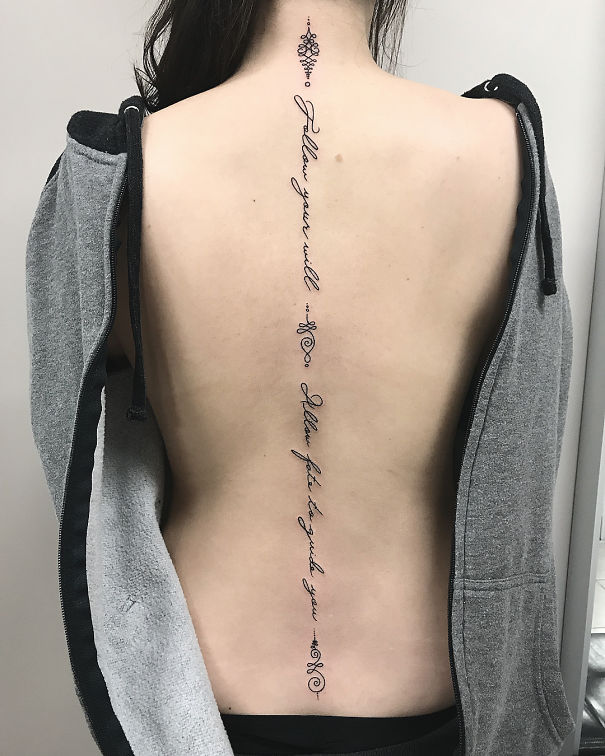 Spine Tattoo Design