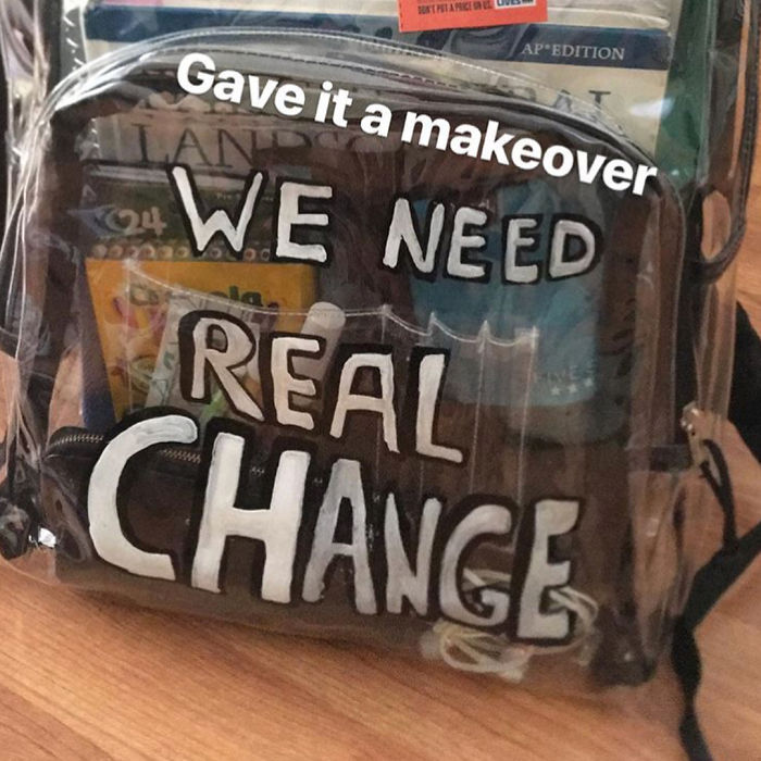 Transparent Backpacks Students Response