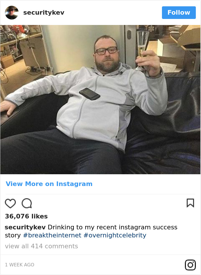 Ed Sheeran's Security Guard Has An Instagram, And It's Better Than His Boss's Ed Sheeran's Security Guard Has An Instagram, And It's Better Than His Boss's