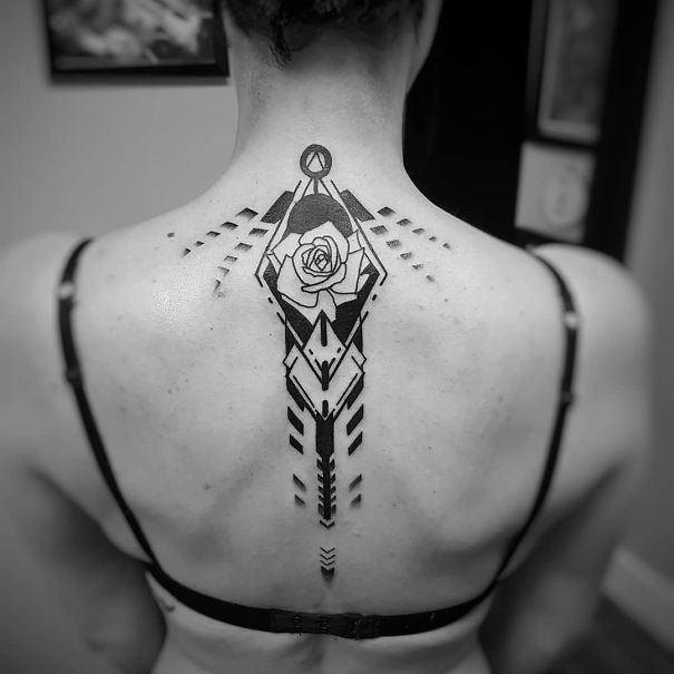 Spine Tattoo Design