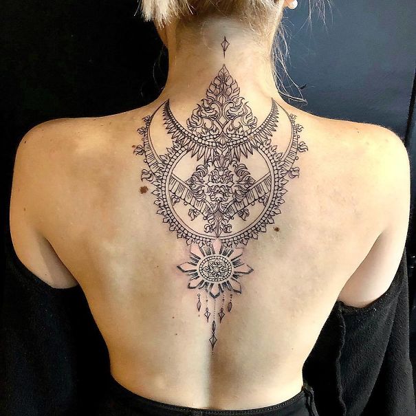 Spine Tattoo Design