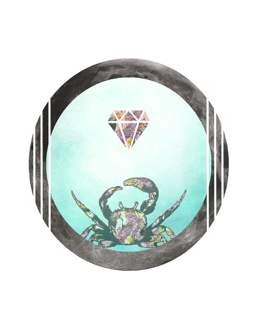 I Created Astrology Sign Imagery Through Collage And Illustration