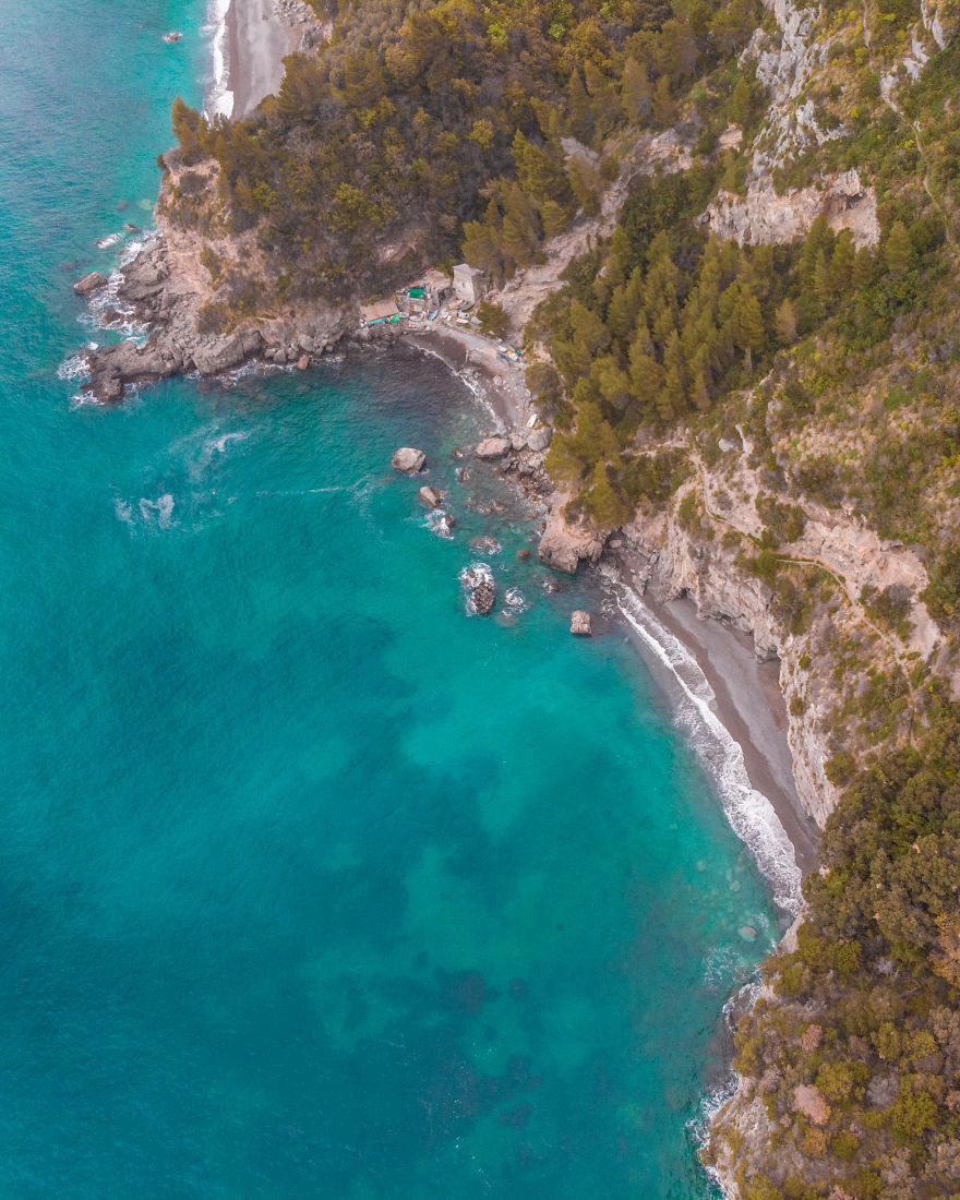 Amalfi Coast Positano From A Drone!