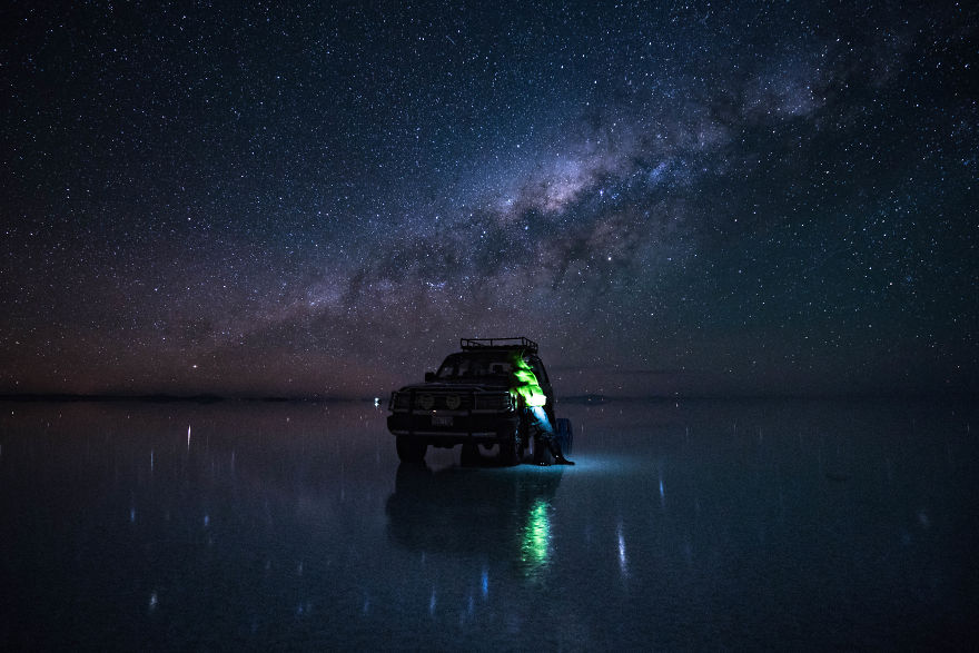 Dream Comes True: Star Wars Within Billions Of Stars At Largest Mirror On Earth, Salar De Uyuni