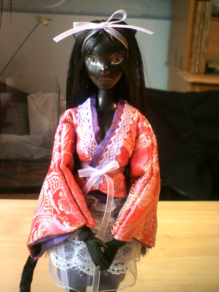 My First Attempt At A Ball-Jointed Doll And Outfit. Made From Paper Clay.
