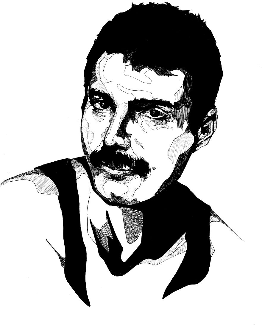 Lazy Artist Who Only Draws With A Black Pen