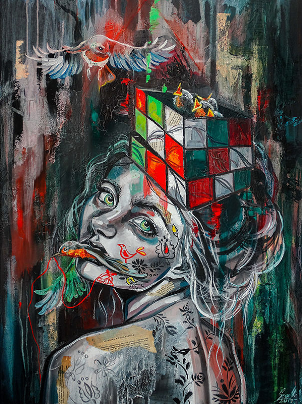 I Painted Melancholic Women Portraits To Reveal The Surreal Feeling Of Sadness