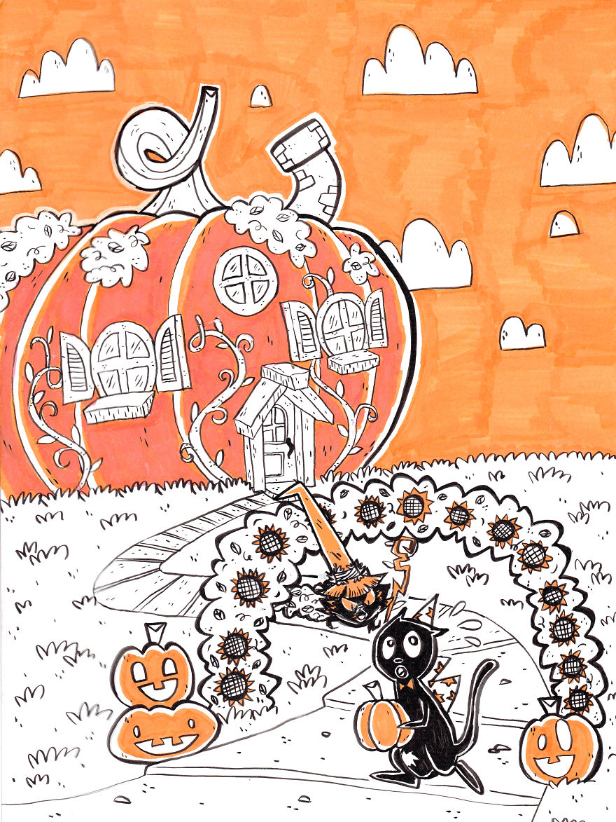 Get Your Paws Off My Pumpkins!