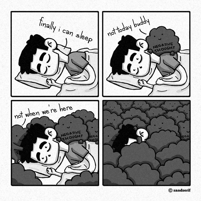 I Make Dark And Amusing Comics About My Life To Express Myself