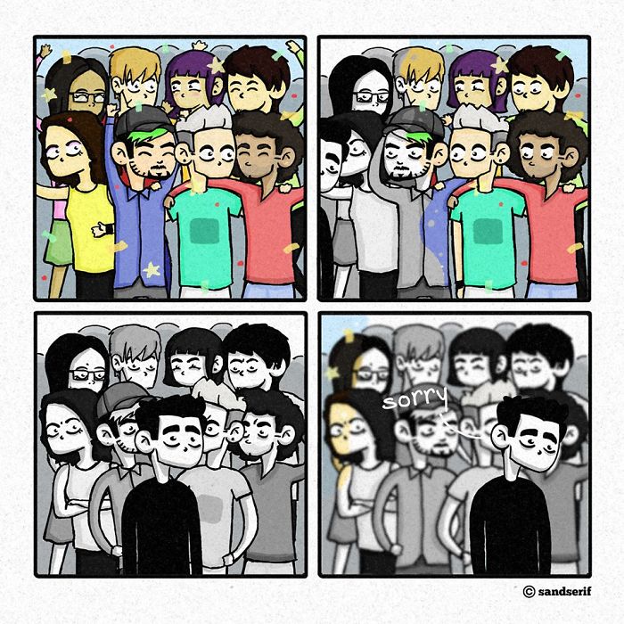 I Make Dark And Amusing Comics About My Life To Express Myself