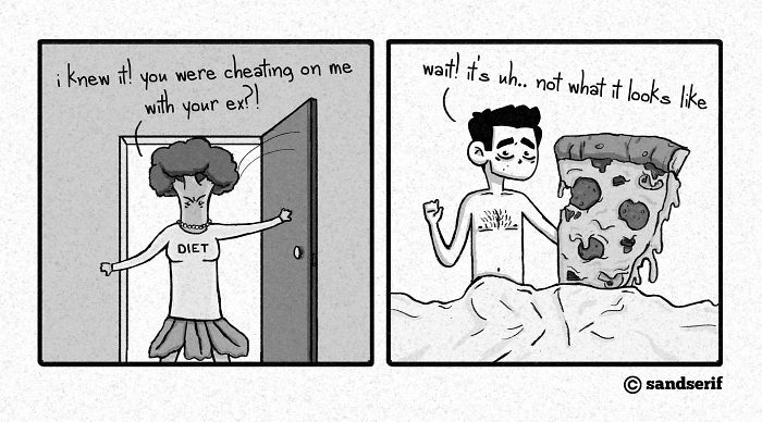 I Make Dark And Amusing Comics About My Life To Express Myself