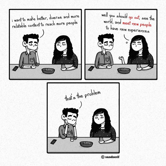 I Make Dark And Amusing Comics About My Life To Express Myself