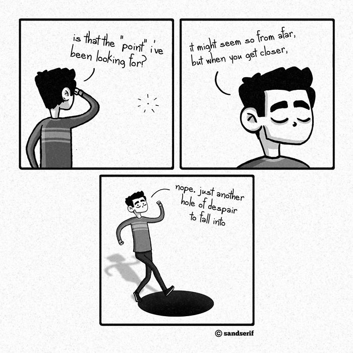 I Make Dark And Amusing Comics About My Life To Express Myself