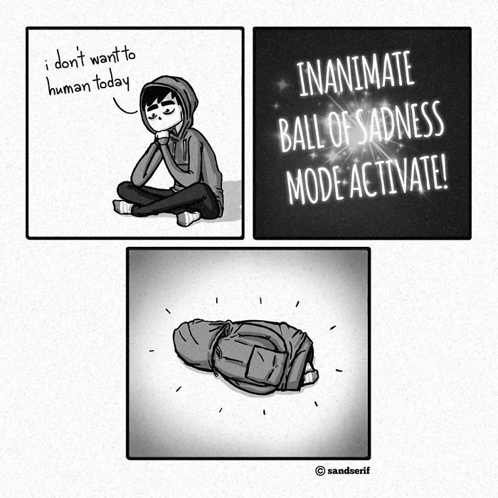 I Make Dark And Amusing Comics About My Life To Express Myself