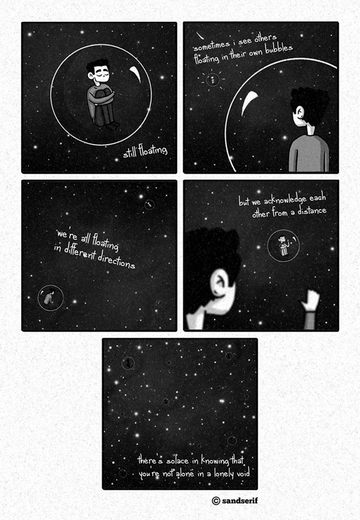 I Make Dark And Amusing Comics About My Life To Express Myself