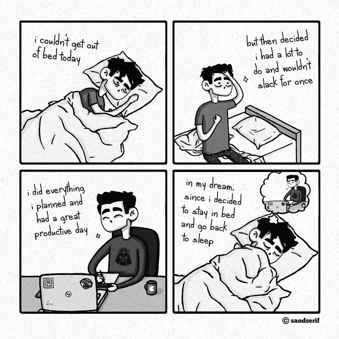 I Make Dark And Amusing Comics About My Life To Express Myself