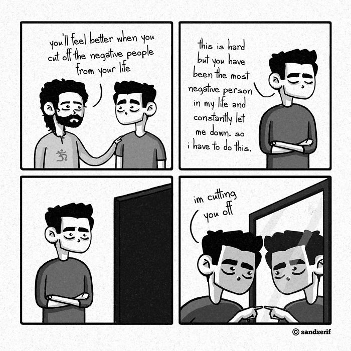 I Make Dark And Amusing Comics About My Life To Express Myself