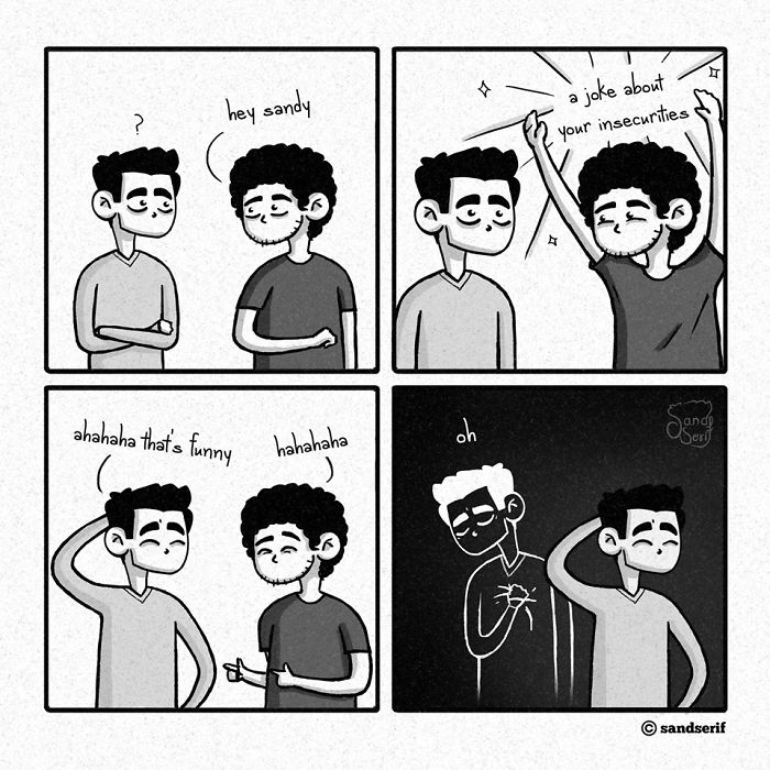 I Make Dark And Amusing Comics About My Life To Express Myself