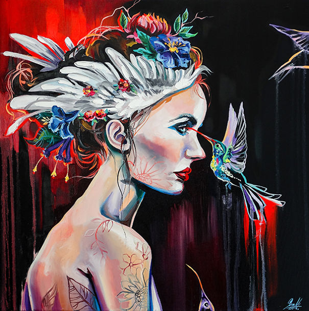 I Painted Melancholic Women Portraits To Reveal The Surreal Feeling Of Sadness