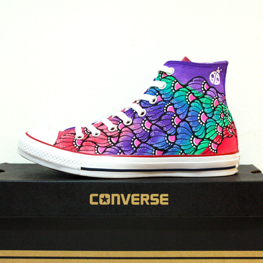 I Spent The Long Weekend Hand-Painting These Sneakers