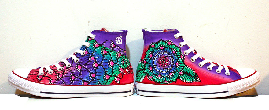 I Spent The Long Weekend Hand-Painting These Sneakers
