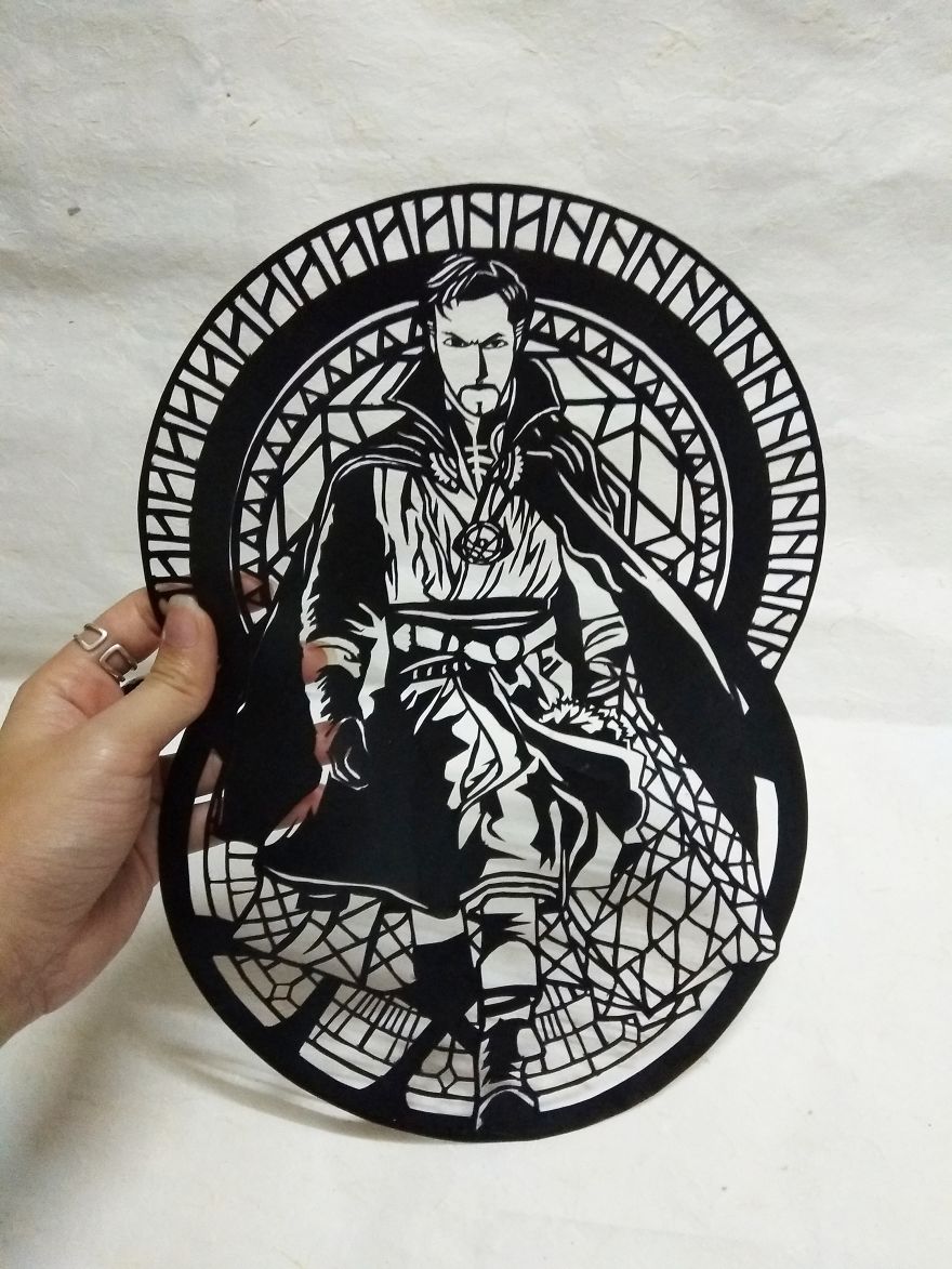 Infinity War Characters Paper Cut Art Infinity War Characters Paper Cut Art