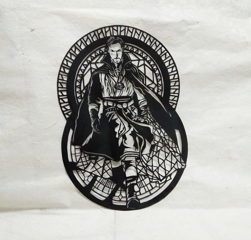 Infinity War Characters Paper Cut Art Infinity War Characters Paper Cut Art