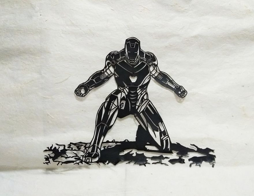 Infinity War Characters Paper Cut Art Infinity War Characters Paper Cut Art