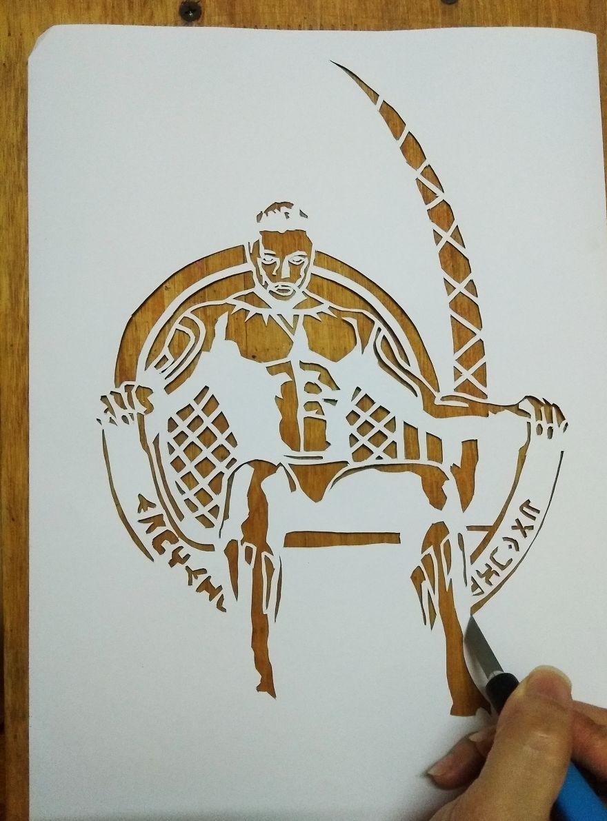 Infinity War Characters Paper Cut Art