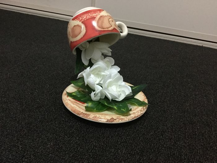 Teacup Waterfall. Not Very Impressive Or Hard But It Was My First Successful Diy Project