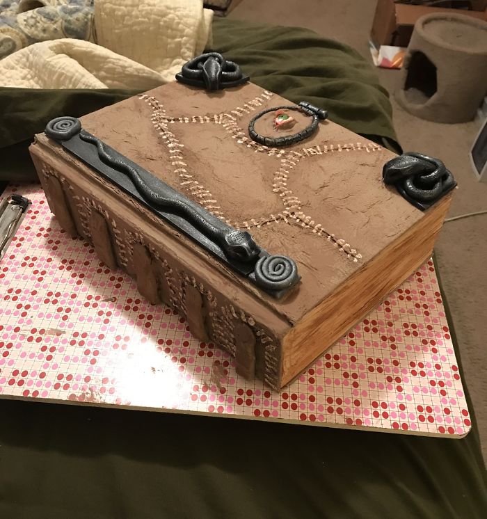 I Turn An Old Book Into The Spellbook From Hokas Pokas For My Mom