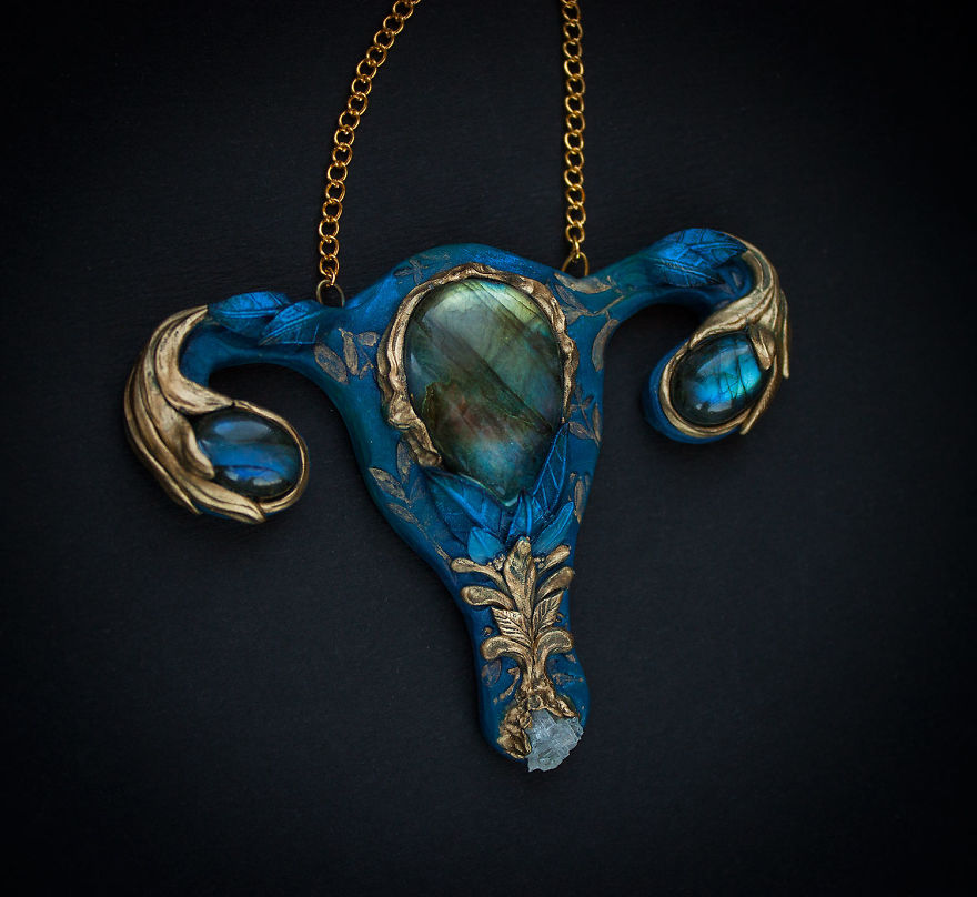 Uterus-Shaped Necklaces Are A Thing Now, And There's A Strong Message Behind Them Uterus-Shaped Necklaces Are A Thing Now, And There's A Strong Message Behind Them