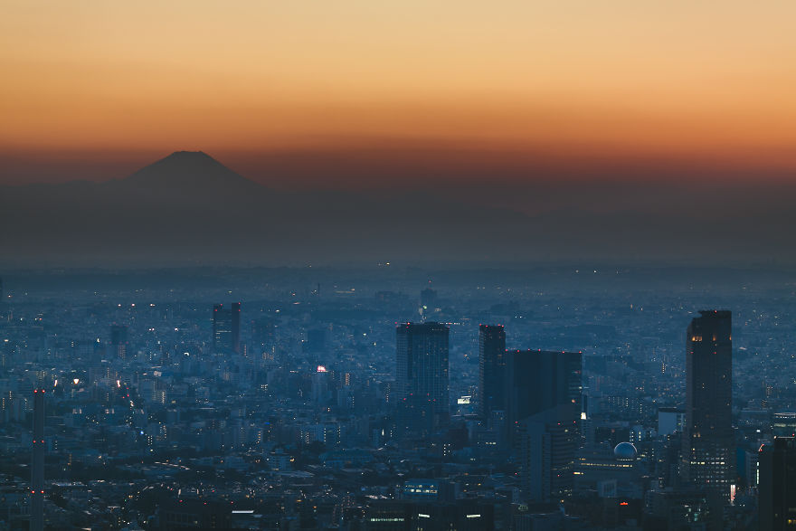 Mount Fuji From Roppongi Hills
