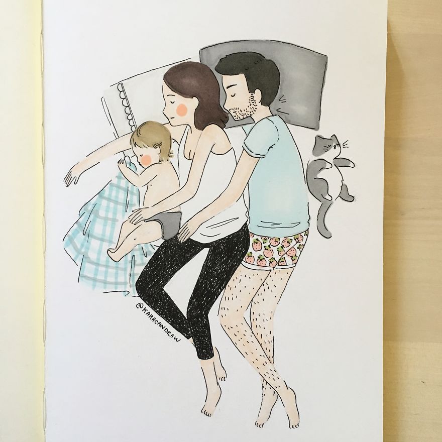 What Our Weekend Normally Looks Like (Just Kidding, James Can't Settle For Longer Than 5 Seconds When We're All Together In The Bed)