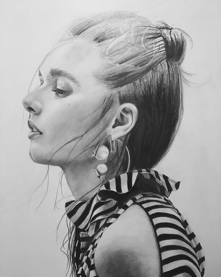 Hyper-Realistic Portraits With Just One Pencil Hyper-Realistic Portraits With Just One Pencil