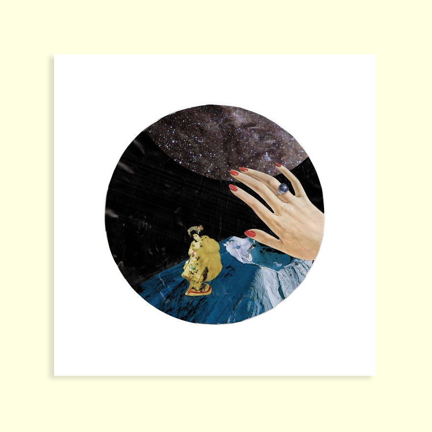 Tales Of Creepy Female Japanese Demons Told Through My Collages (Yokai)