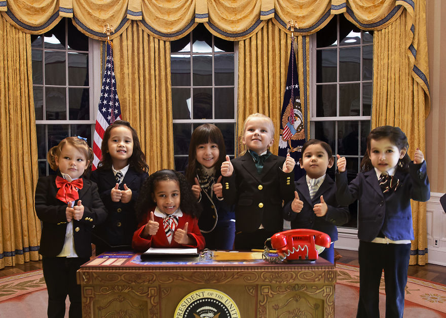 Little Girls Model As An All Female Presidential Cabinet For Empowering Children’s Book “Rad Girl Revolution” Little Girls Model As An All Female Presidential Cabinet For Empowering Children’s Book “Rad Girl Revolution”